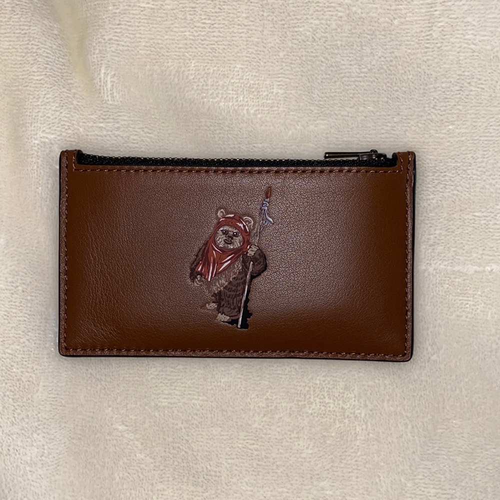 Coach x Star Wars Ewok Zip Card Case